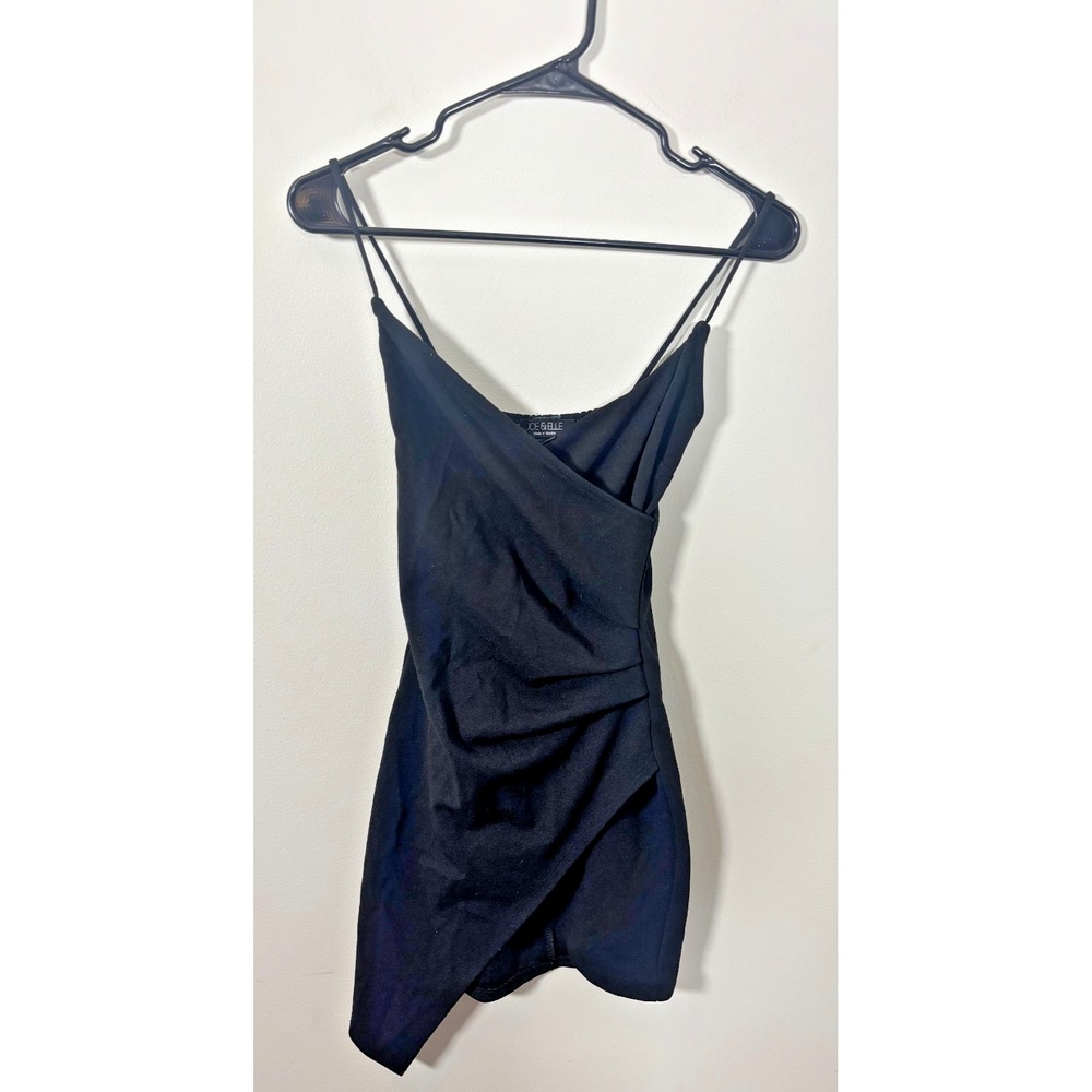 Joe & Elle XS Black Mini Dress Party Clubbing Spaghetti Strap V-Neck